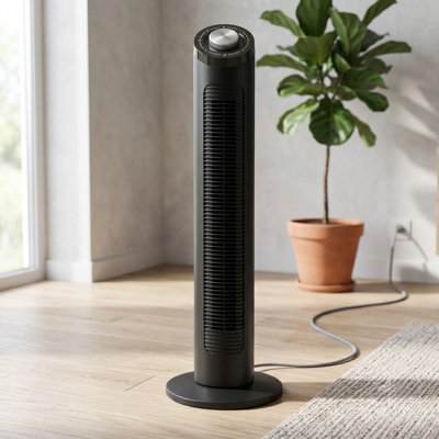 32" Tower Fan -Black