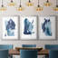 Indigo Collide I - Impression personnalisée de qualité supérieure avec cadre mat - 3 pièces-1887176397