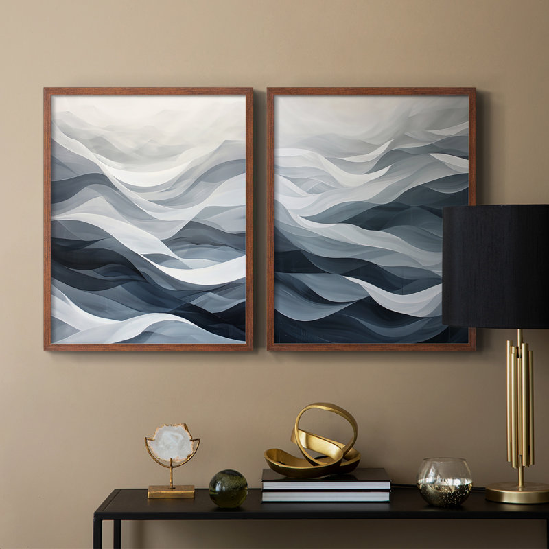 ABSTRACT Series CDLXVI - Reproduction encadrée de qualité supérieure - prête à être accrochée - aucun clou requis - aucun clou requis