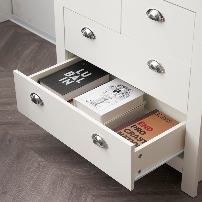 Amarelis 79cm W Chest of Drawers, White/Oak