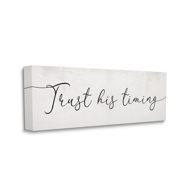 " Trust His Timing " by Daphne Polselli