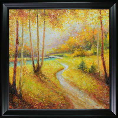 "Promenade d’automne" par Emilia Milcheva-reproduction d’art sur toile encadrée