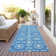 Washable Floral Indoor / Outdoor Rug