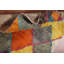 Tapis marocain multicolore à motif treillis coloré 3 x 5