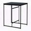 Table de salle à manger à hauteur de comptoir Alpha avec finition en métal noir, H 35,83 po x l 31,39 po x P 23,2 po