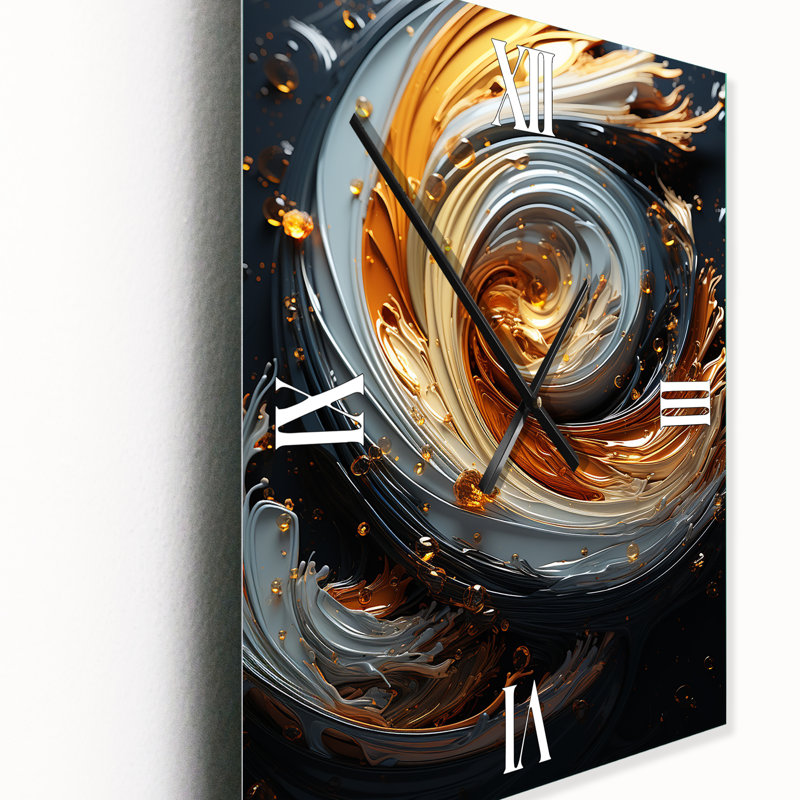 Horloge murale liquide, H 40 po x l 30 po x P 1 po
