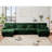 Free Combination Modular Sectional Sofa,U Shaped Couch For Living Room, 4-Seater Comfy Cloud Couch With 2 Ottomans, Chenille-231708670