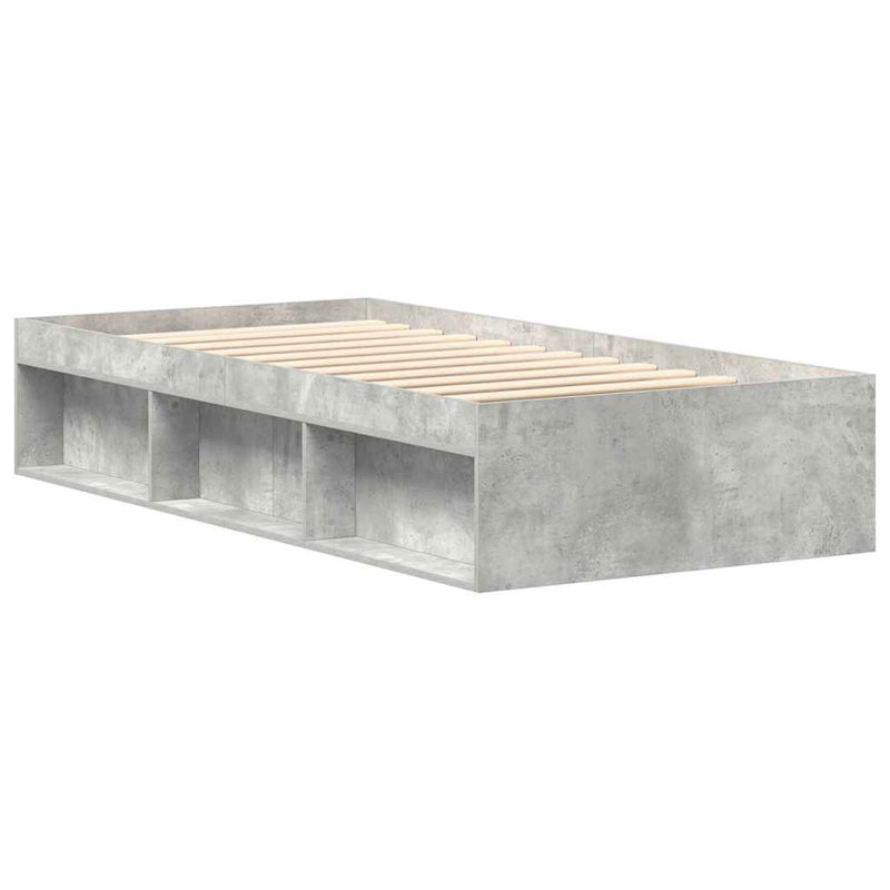 Afriani Storage Bed, White, European Single (90 x 200cm)