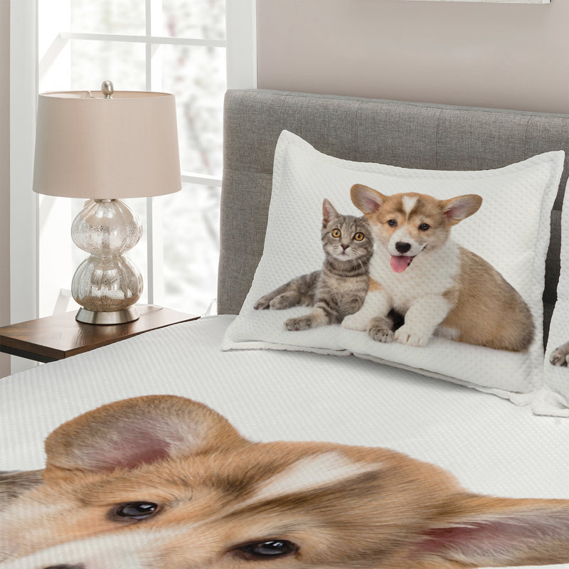 Coverlet, King Bedspread + 2 Shams