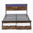 Black Brown Queen Bed-1528109325