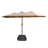 Marick 181'' x 108'' Rectangular Lighted Market Umbrella-617369561
