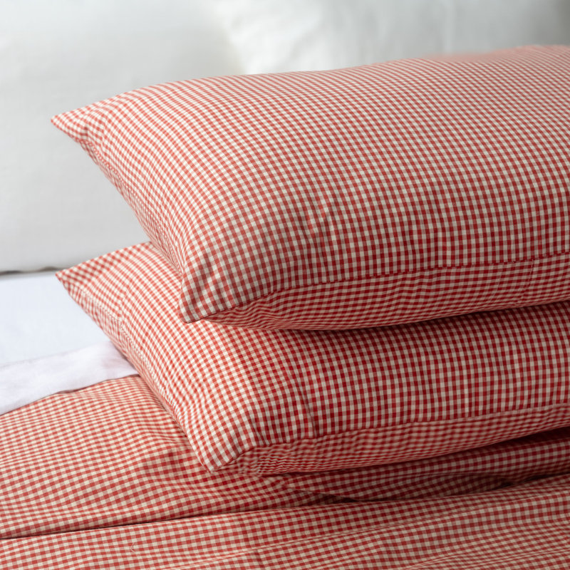 Ensemble de housse de couette rouge Caden - très grand, Housse de couette très grand et 2 taies