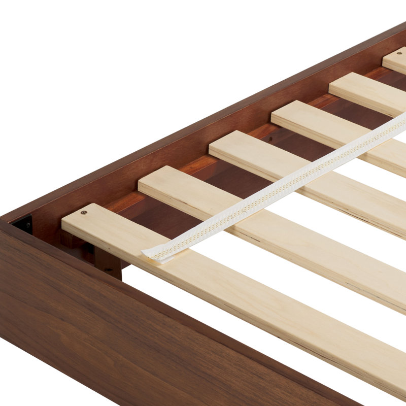 Bernadina Wood Bed Frame, King, Walnut