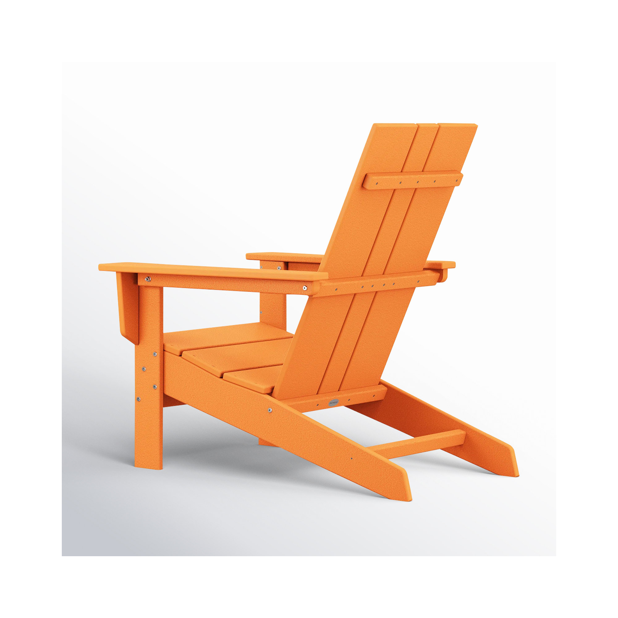 POLYWOOD x AllModern Plastic Adirondack Chair, Tangerine