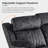 Zero Gravity Reclining Sofa with Adjustable Headrest and Drop Down Table-170495106