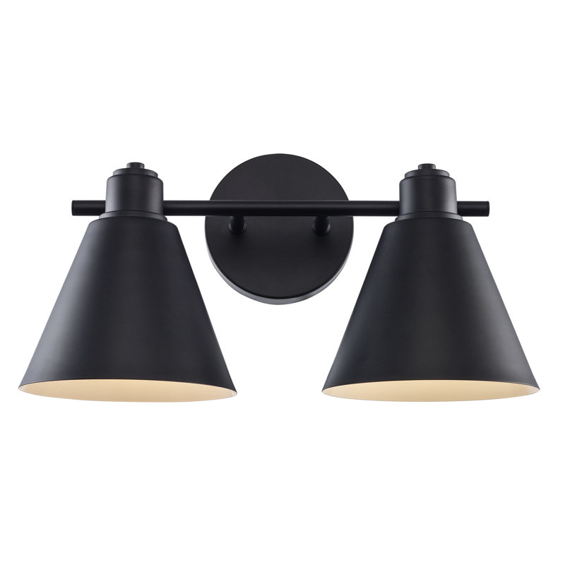 Kamjeet 2 - Light Dimmable Vanity Light, Or antique / blanc