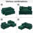 Hallam 84.6'' Oversized Upholstered Loveseat Sofa, Comfy Corduroy Velvet Cloud Couch, Modular Combo Loveseat With 2 Ottomans-471368577