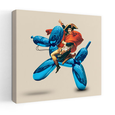 Contemporary Art Colorful Modern Retro Dog Art