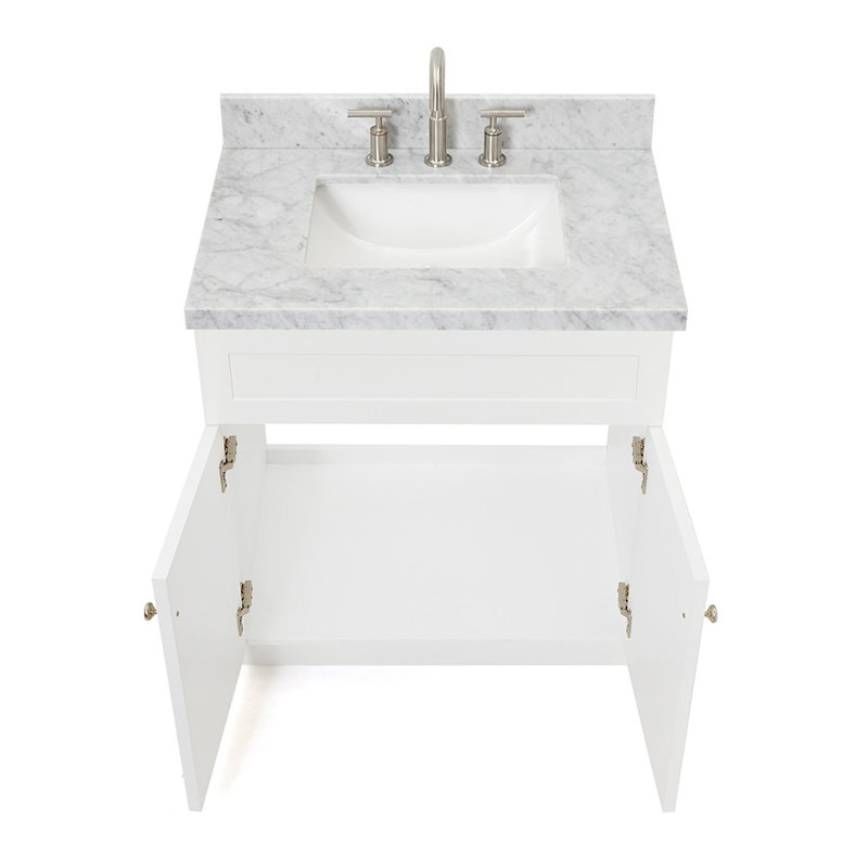 Ensemble de meuble-lavabo simple 31 po Hamlet, Blanc