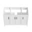Meuble-lavabo pliable 48 po avec cadre en bois massif, à verrouillage rapide-130905306