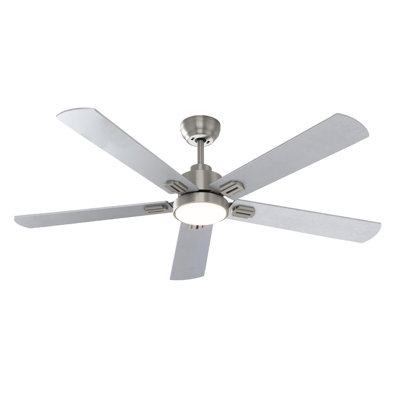 62" Black(5-Blade)Ceiling Fans with LED Lights and Remote Control