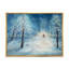 «Romantic Couple Walking In Winter Forest», reproduction d'art sur toile-621231780-621231964