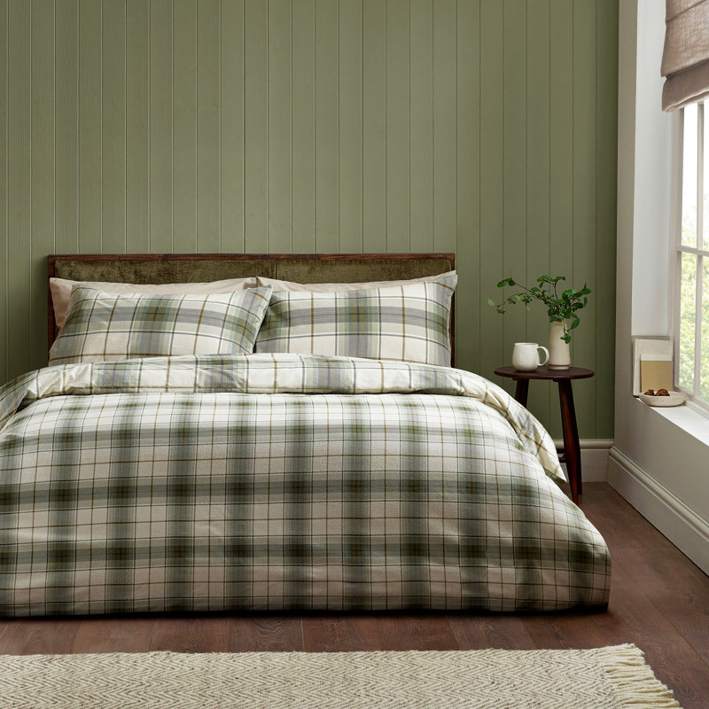 Brushed Troon Check Duvet Cover Set, Double