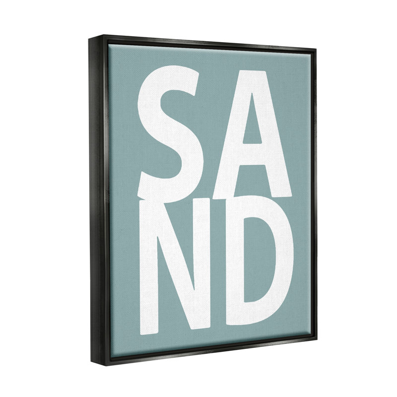 «Sand Expression» par Jamie Macdowell, Cadre flottant noir de jais, H 21 po x l 17 po x P 1,7 po
