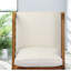 Chaises longues confort pour patio, dossier croisé moderne en bois d'acacia