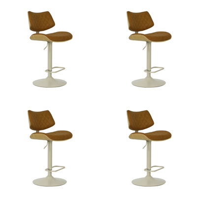 Ensemble de 4 tabourets de bar réglables Wesson