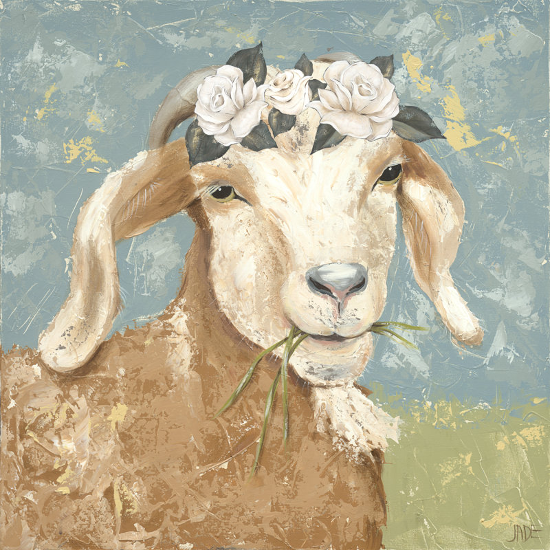 Farm Fun I - Wrapped Canvas Print, 76cm H x 76cm W