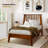 Kaylin Solid Wood Bed Frame with Headboard-73296059-73296056