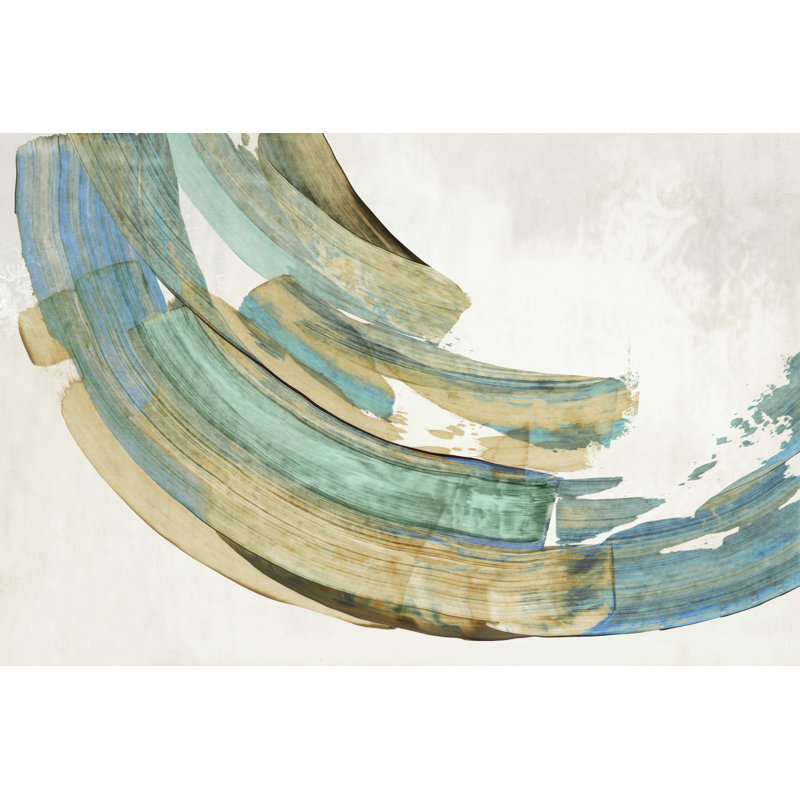 Kratika Modern Blue Ring by PI Studio - Wrapped Canvas Print, 8" H x 12" W  
