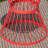 Powder-Coated Iron Side Table with Hourglass Shape & Open Cage Design-1312364814