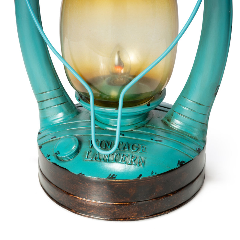 Ruffner 26" Antique Table Lamp, Teal