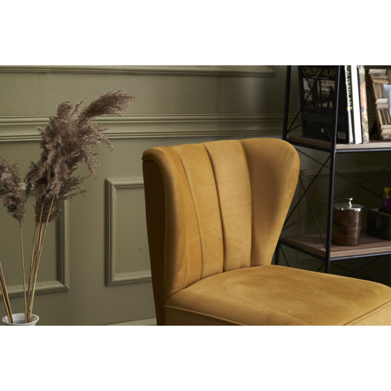 Élégant fauteuil à oreilles 25,6 po x 31,5 po x 25,6 po | Structure en bois de hêtre robuste avec tissu 100% polyuréthane, acrylique et polyester facile à nettoyer | Parfait pour les décors modernes et scandinaves, sièges confortables en mousse de 32 po.