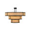 Luminaire suspendu cylindrique unique à 10 lumières