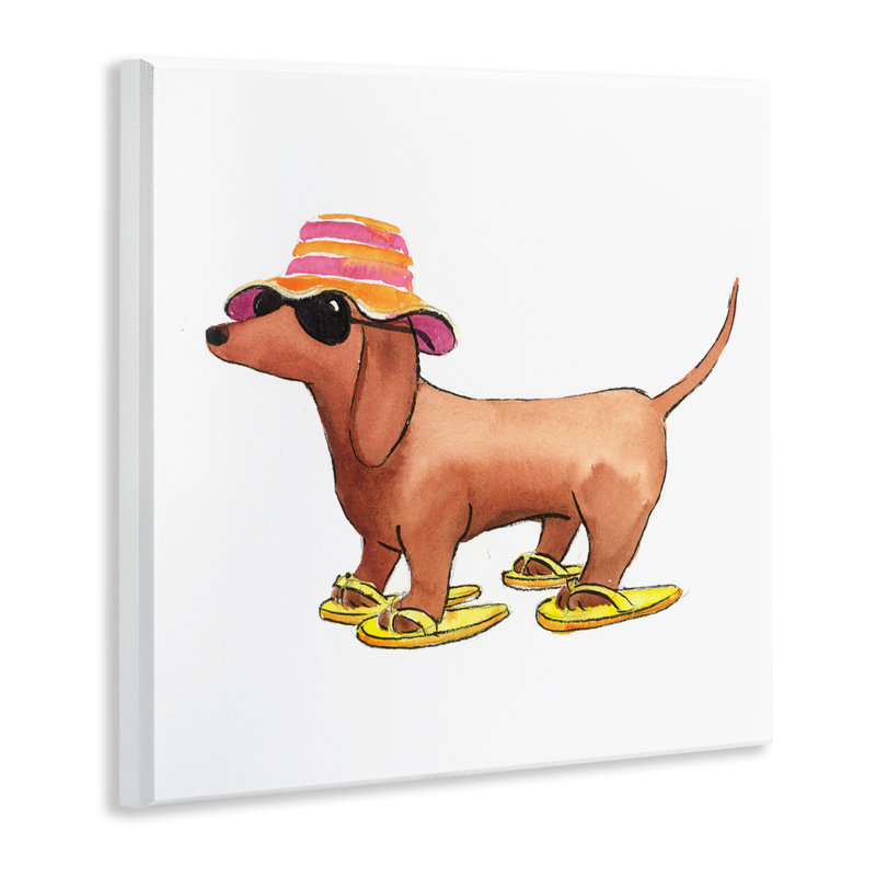 «Beach Dog Flip Flops» par Geoff Allen