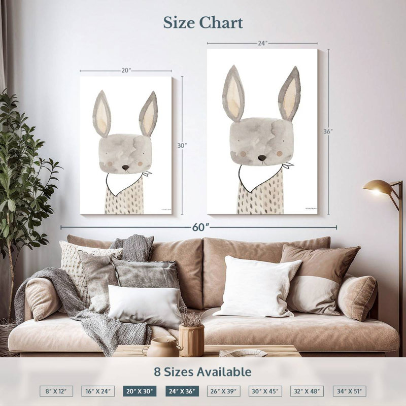 Ashelle Ella le lapin, H 36 po x l 24 po