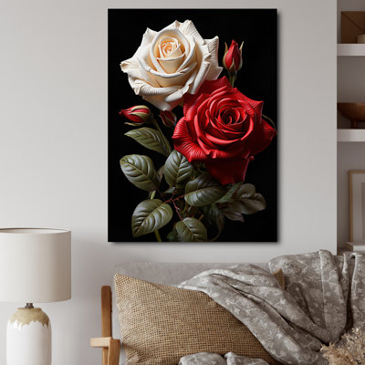 Claria - blanc, rose rouge, éternel amour - impression