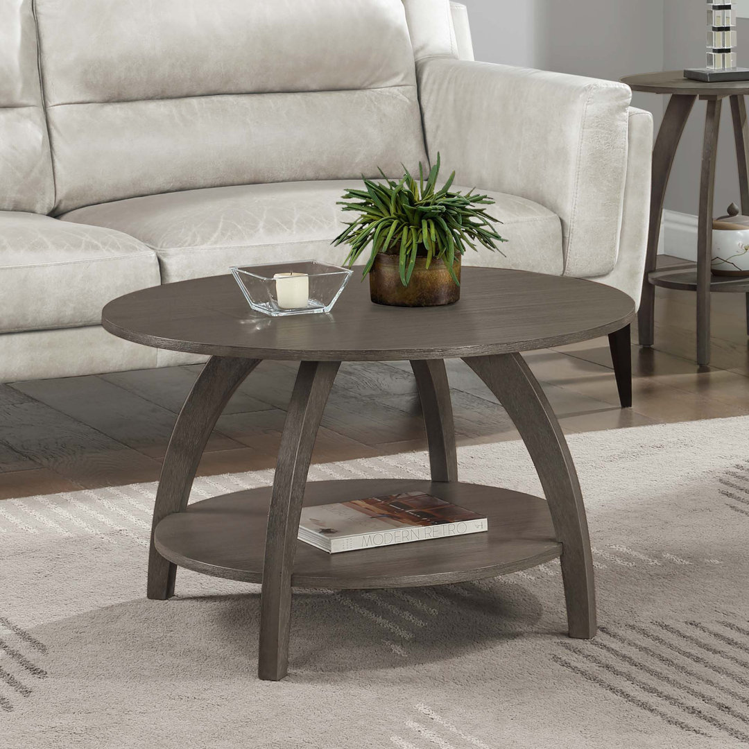 Cabool Round Coffee Table with Shelf Willa Arlo™ Interiors 