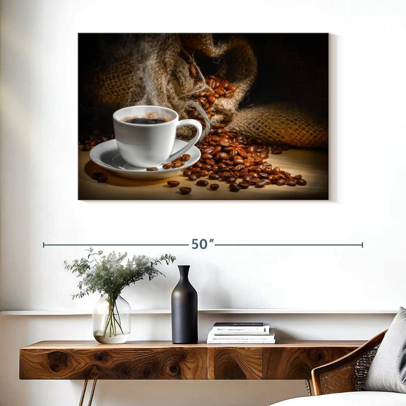 Freshly Brewed Coffee Canvas Print, 39" H x 26" W x 1.25" D