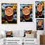 Cosmic Citrus Fruit Symphony - Art mural fruits-1256507291
