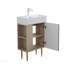 Base de meuble-lavabo 21,6 po seulement, tablette ouverte à gauche, vert-385497128
