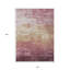 Tapis extérieur lavable rayé mauve et rose 10 pi x 14 pi