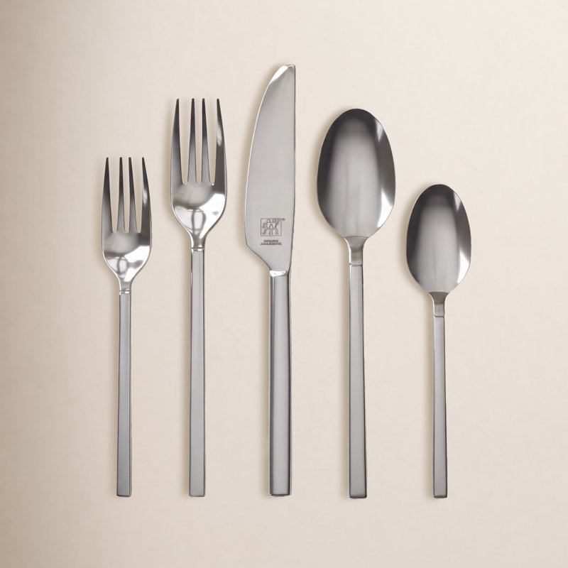 Ensemble de couverts 45 pièces Opus, Miroitant