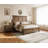 65" H King Size Solid Wood Bed with Roman Column Legs, Light Brown-147832729-151603915