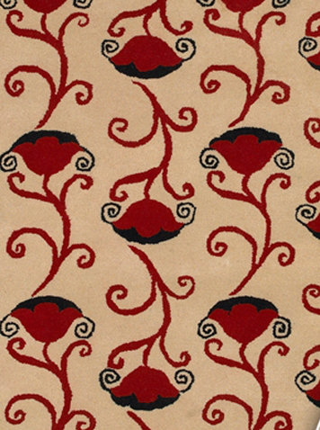 Sidney Wool Floral Indoor Rug, Rectangle 7'9" x 10'6"
