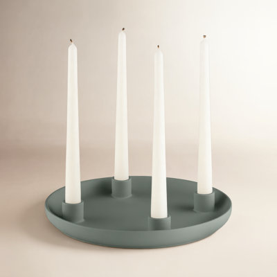 VELA Stoneware Candelabra
