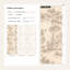 Papier peint toile sépia avec cerfs et oiseaux, scène de forêt-1066651287